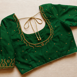 Heavy bridal aari work blouse